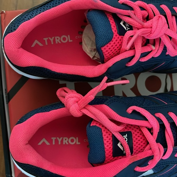 New Tyrol Women's Volley V Pickleball Shoe Navy/Pink - Picture 11 of 16